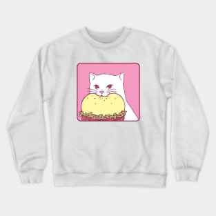 Kitty burger bite Crewneck Sweatshirt